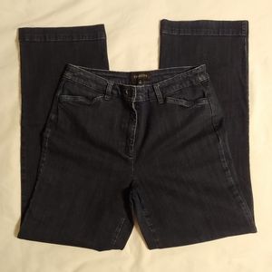 Talbots Dark Wash Bootcut Jeans with Inset Back Pockets Size 8